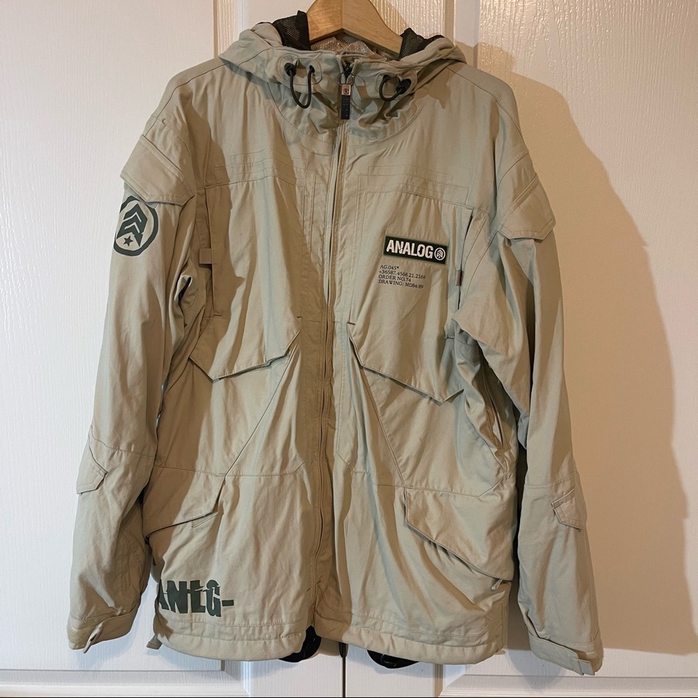 Analog designer hiking jacket khaki size M